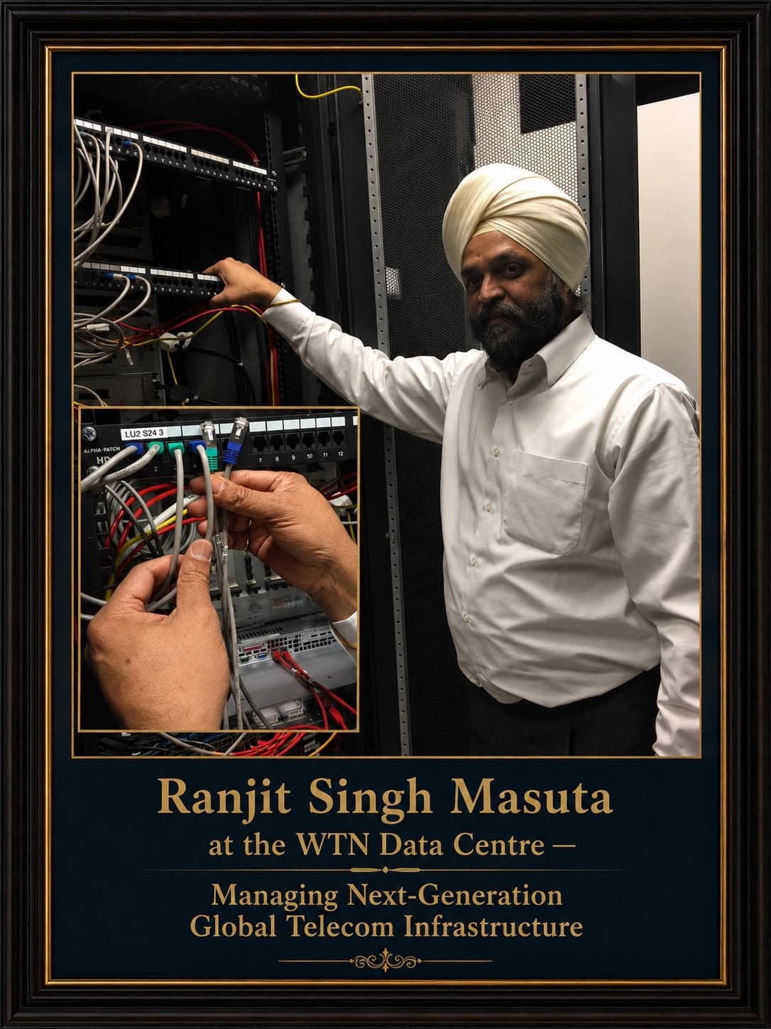 Ranjit Singh Masuta at the WTN Data Centre