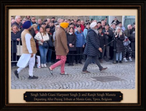 Historic Tribute to Sikh Soldiers at Menin Gate with Ranjit Singh Masuta & Giani Harpreet Singh